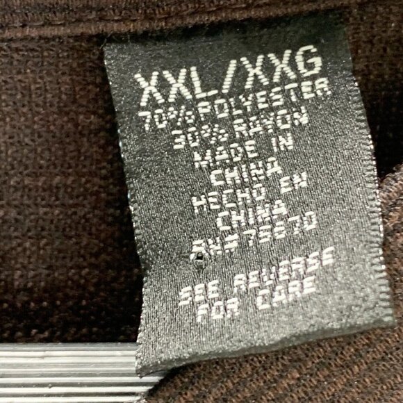 Michael Brandon Sweater Mens XXL Brown Stretch V Neck Long Sleeve NEW - Picture 6 of 9